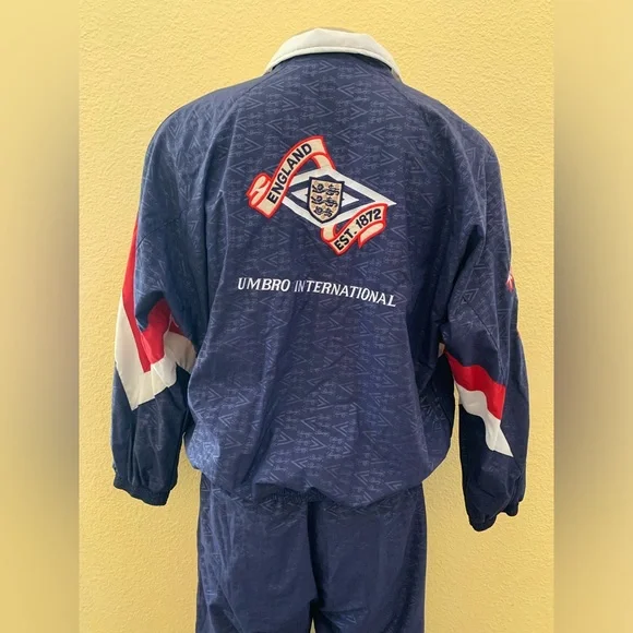VTG UMBRO Men’s Size XL England 🏴󠁧󠁢󠁥󠁮󠁧󠁿 National Soccer Team 2pc Set